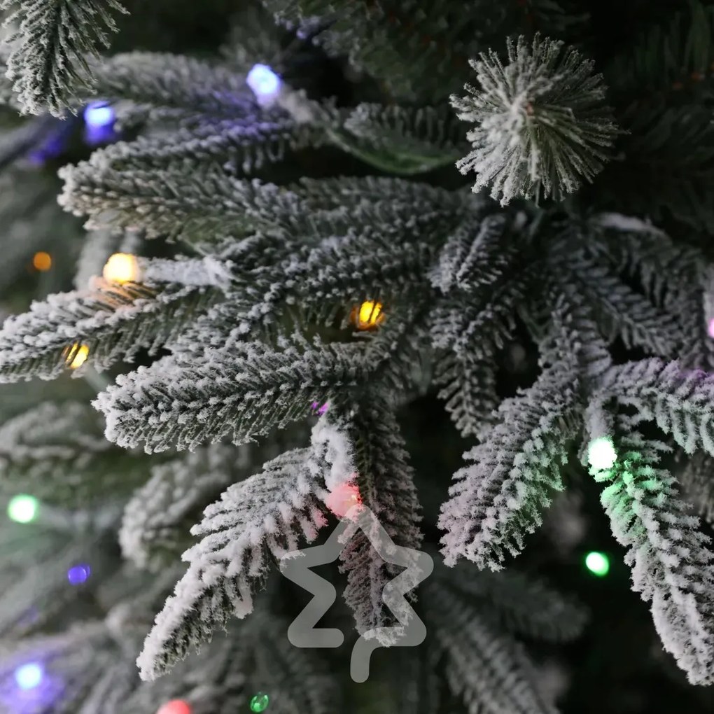 Molid înzăpezit 600 LED 210 cm