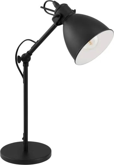 Eglo 55251 - Lampă de masă PRIDDY 1xE27/40W/230V neagră