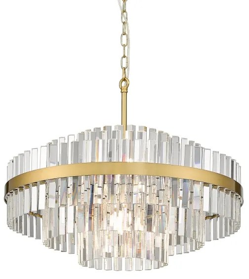 Lustră pe lanț Zuma Line P0567-12A-2GAC CONSTANTINOPLE 12xG9/28W/230V auriu