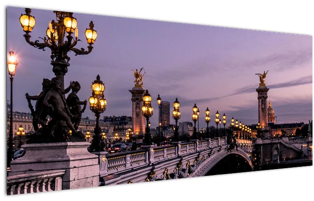 Tablou - Podul lui Alexandru al III.-lea din Paris (120x50 cm)
