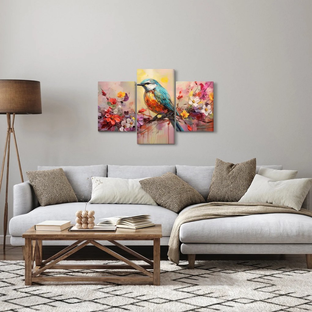 Tablou - Pictura de o pasăre (90x60 cm)