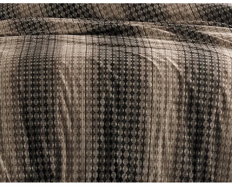 BedTex Lenjerie de pat din bumbac Oberon maro, 220x 200 cm, 2 bucăți 70 x 90 cm