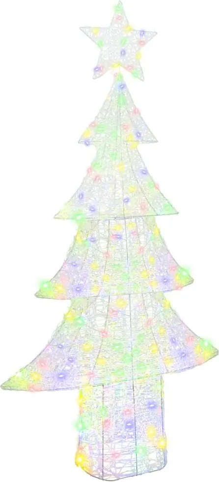 vidaXL Brad de Crăciun cu 240 LED Multicolour 180 cm Acril