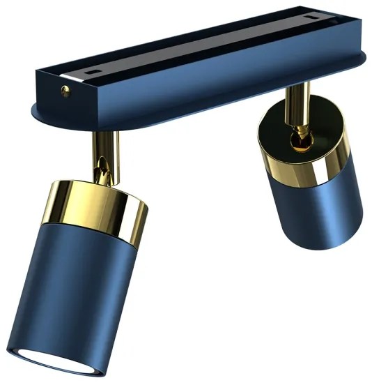 Spot JOKER 2x GU10/25W/230V, albastru/auriu