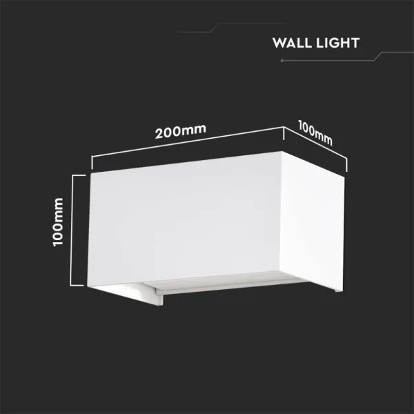 Aplica de perete LED pentru exterior LED/24W/230V 4000K IP65 albă