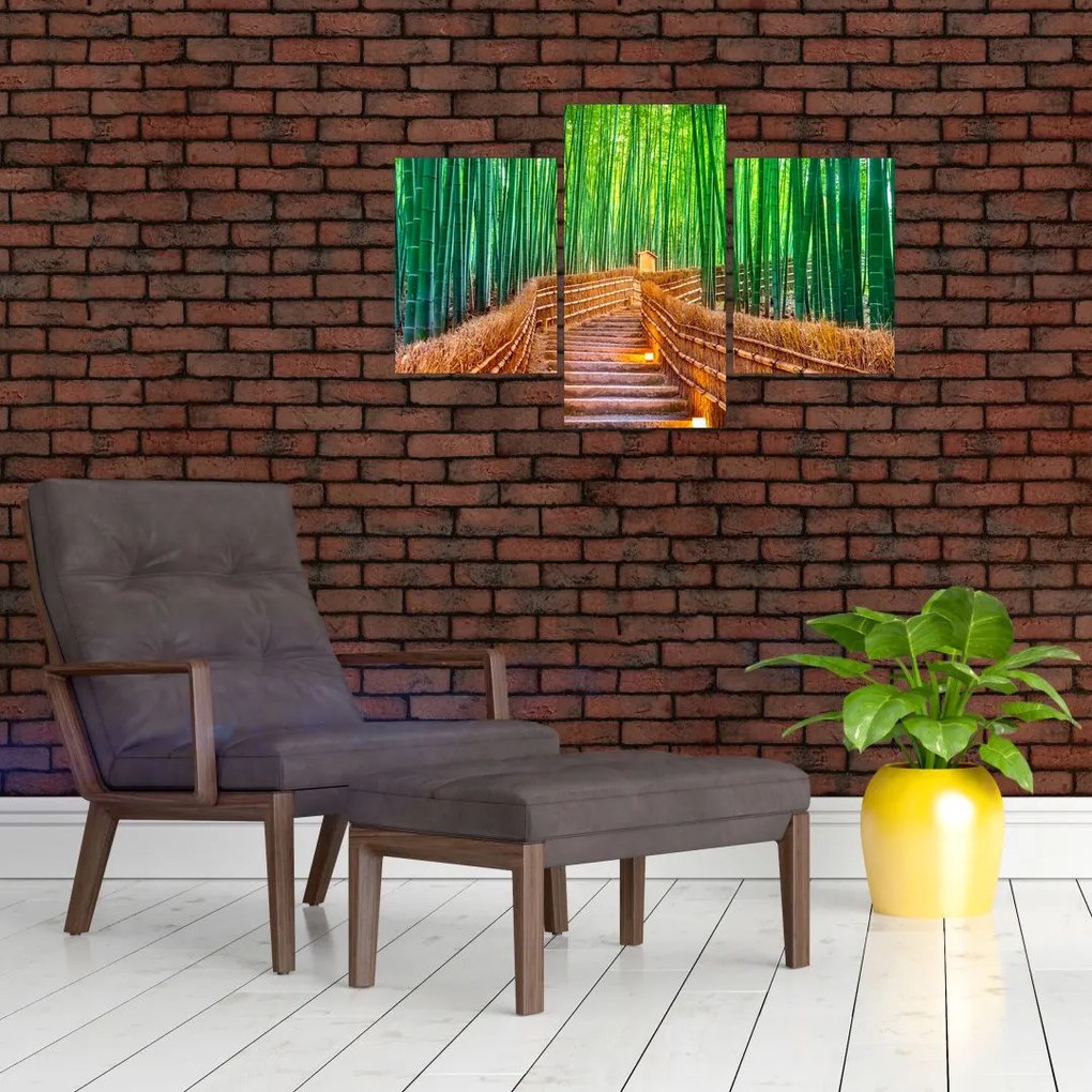 Tablou - Pădure de bambus japoneză (90x60 cm)