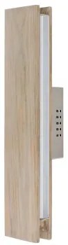 Aplica de perete cu LED, maro, 38 x 8 x 8 cm