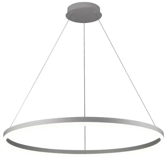 Brilagi - Lustră LED dimabilă suspendată pe cablu CIRCLE LED/55W/230V 3000-6500K argintiu + telecomandă