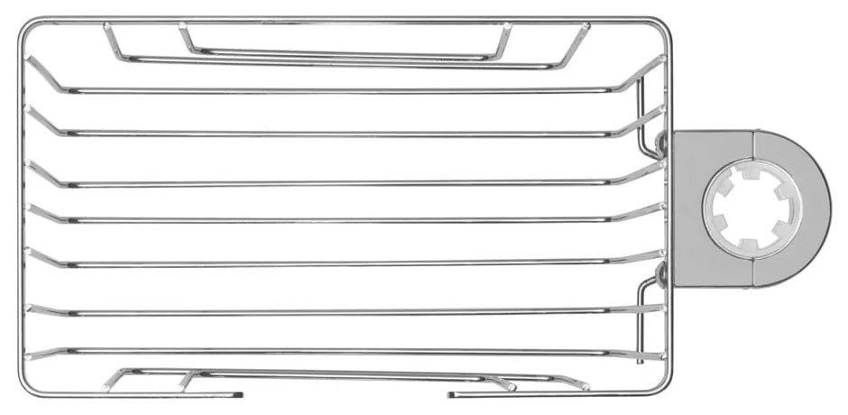 Raft pentru baie argintiu lucios autoadeziv din oțel inoxidabil Valognes – Wenko