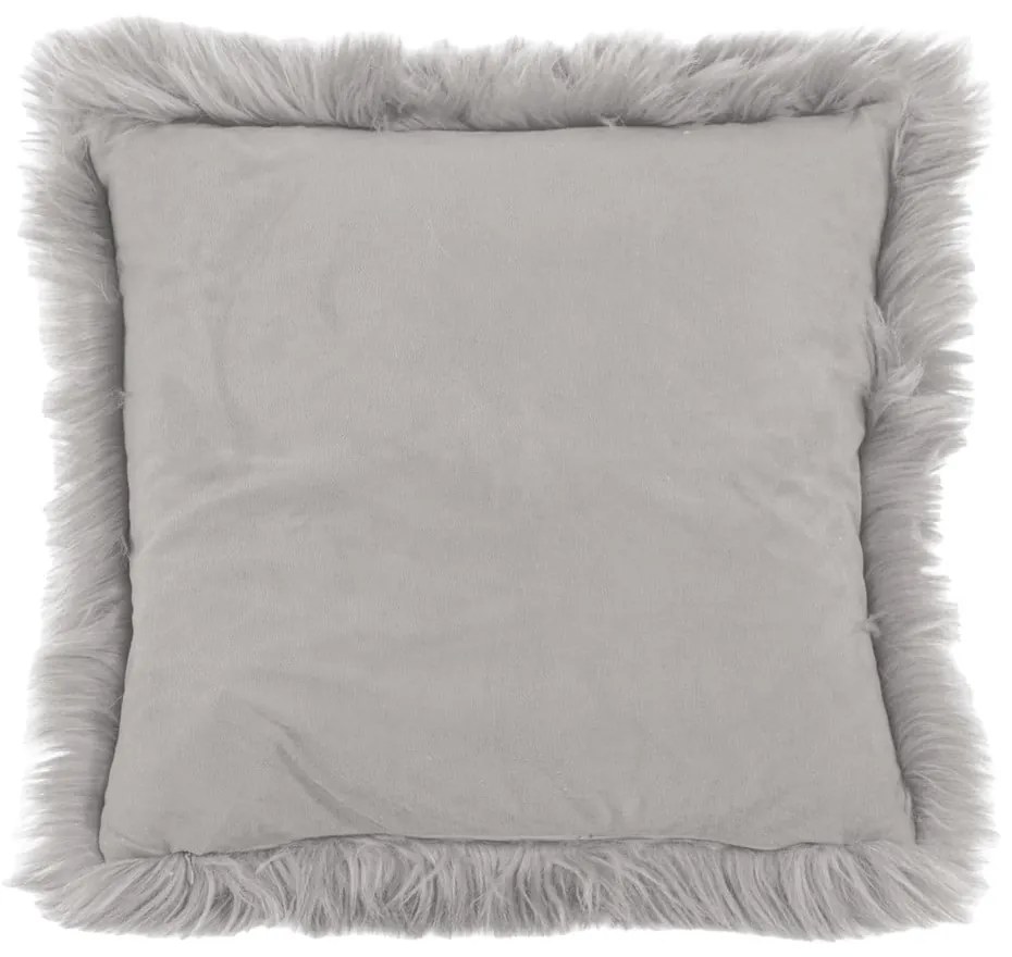 Pernă Tiseco Home Studio Sheepskin, 45 x 45 cm, gri