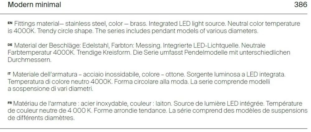 Lustra LED design modern Saturno alama 80cm