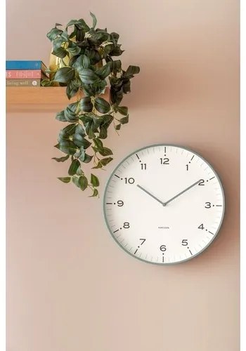 Karlsson 6011BL design ceas de perete albastru, diametru 40 cm