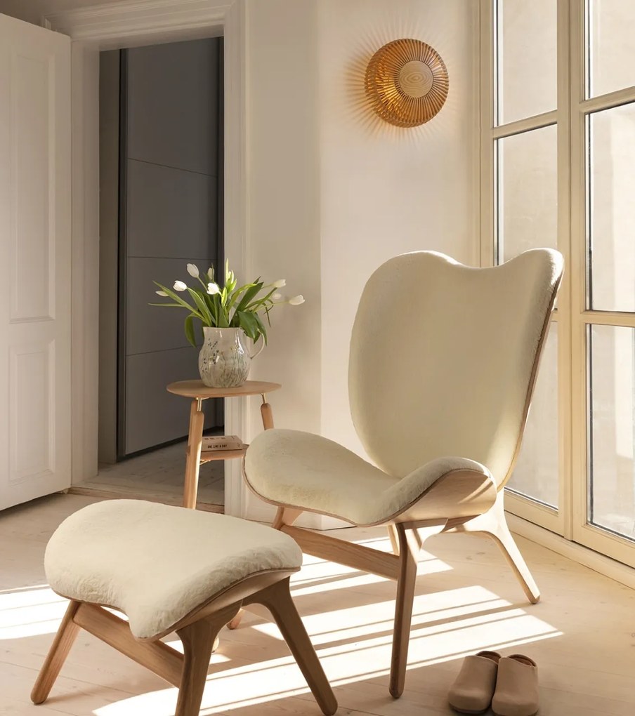 Aplica din lemn, lumina ambientala Clava Up Wood medium - oak