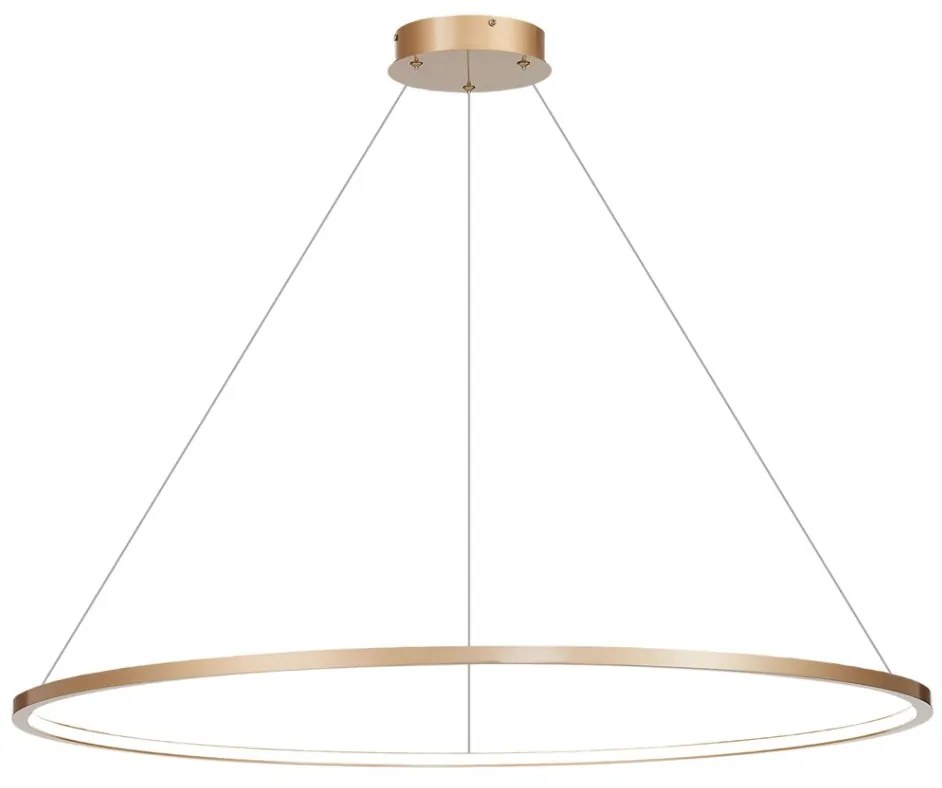 Lustra LED suspendata design modern circular IP44 Saturno Gold