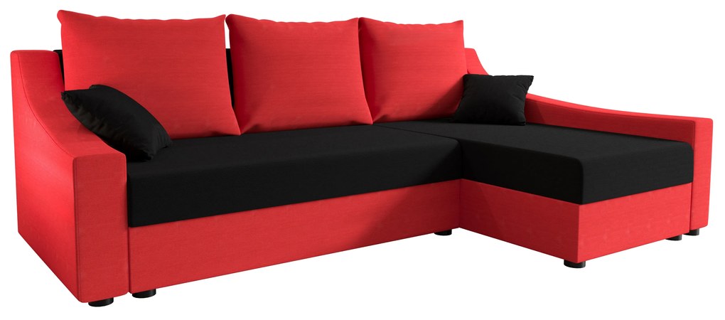 Colțar Opal L (Roșu + Negru) (D). 1057316