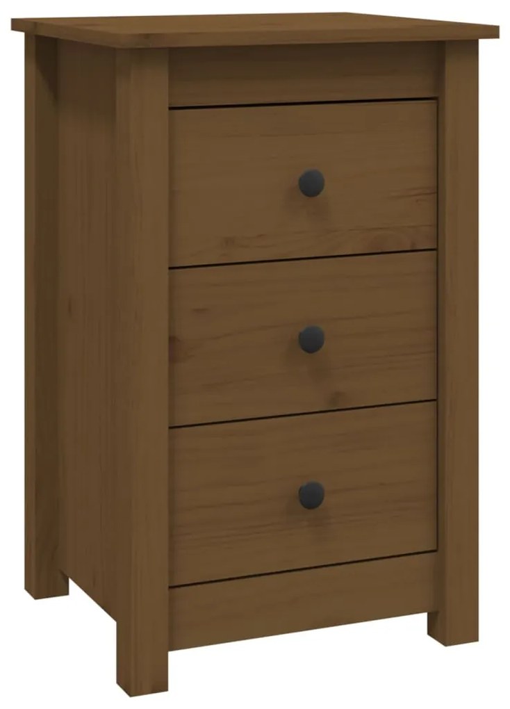 813705 vidaXL Noptieră, maro miere, 40x35x61,5 cm, lemn masiv de pin