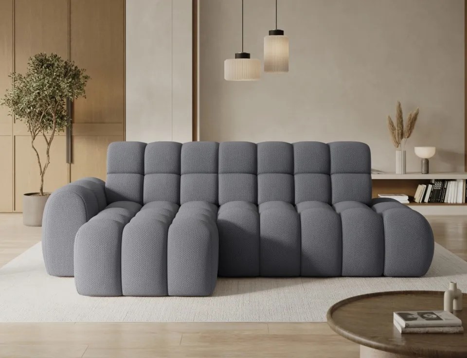 Coltar tapitat, 283x98x165 cm, Ceedro LT, Eltap (Culoare: Bej crem / Calmora 18)