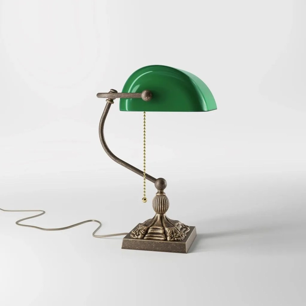 Lampa de birou din alama design clasic Banker