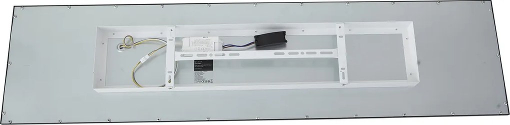 Panou LED negru dreptunghiular cu LED inclus, cu dimmer în 3 trepte - Reeves
