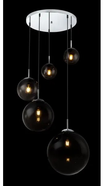 Lustră pe cablu Globo 15861-5 VARUS 3xE27/40W/230V + 2xE27-ILLU/25W