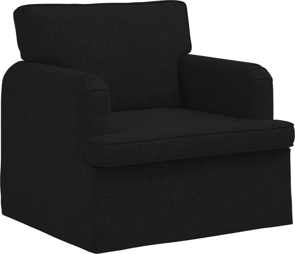 vidaXL Canapea Negru 84 x 80 x 85 cm țesătură