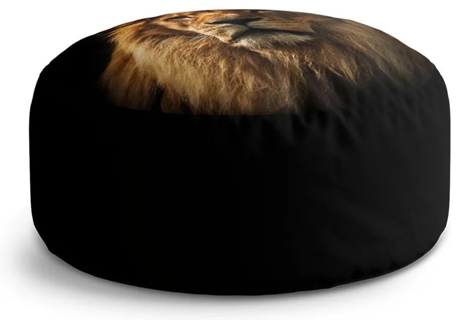 Taburet Circle leu, negru