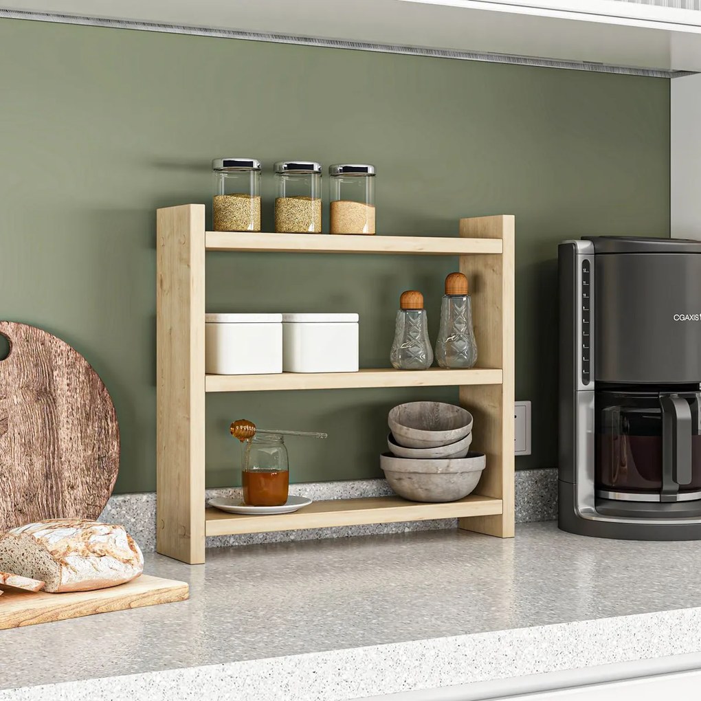 Raft de bucătărie Cosmic Sapphire Oak