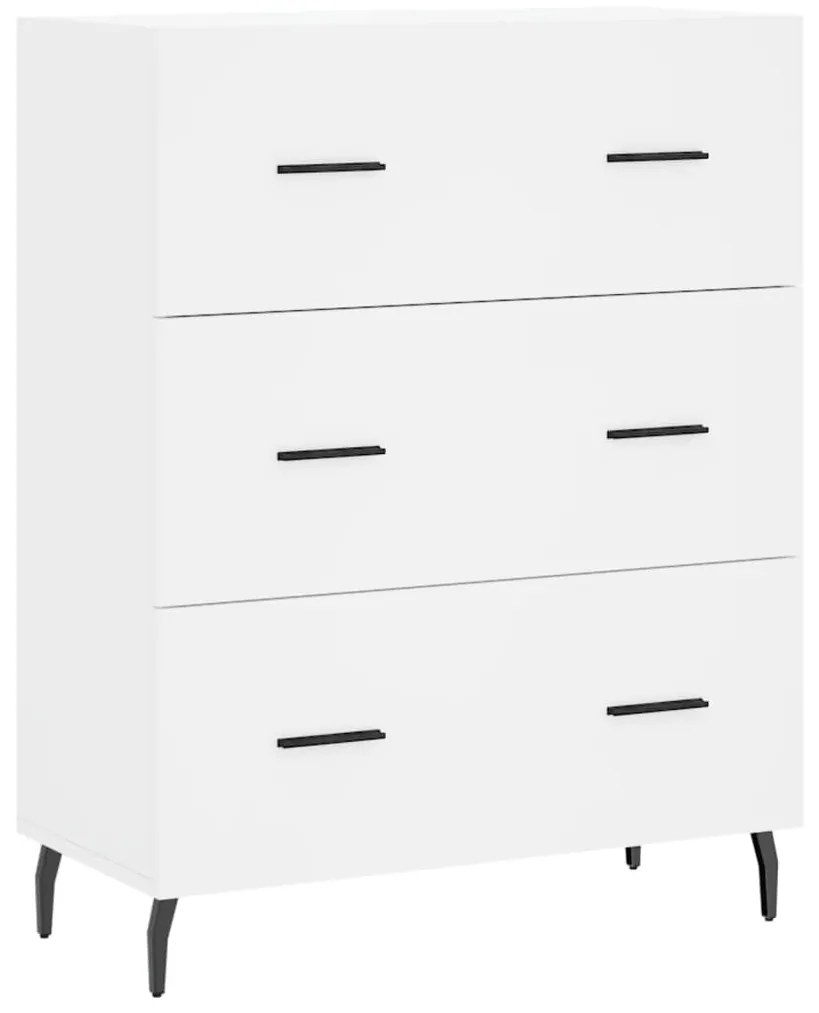 vidaXL Servantă, alb, 69,5x34x90 cm, lemn compozit