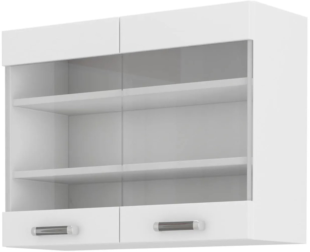 Dulap superior de bucătărie Oran 80 GS 60 2F (alb). 1033037