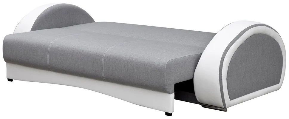 Zondo Canapea trei locuri Claris (negru + Alb). 1031740