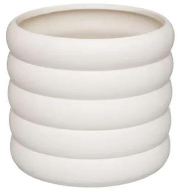Ghiveci Ceramic Vibe alb D14 x H12,5