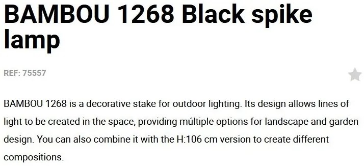 Tarus LED modern iluminat exterior IP65 BAMBOU 100cm
