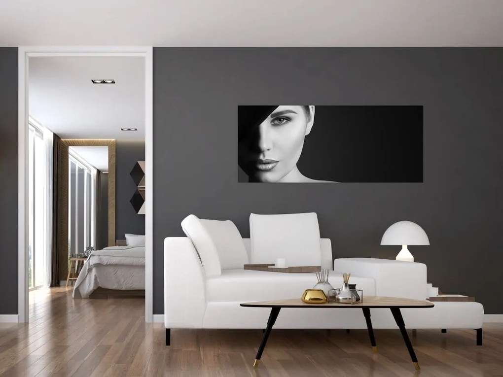 Tablou - Portretul femeii cu pălărie (120x50 cm)