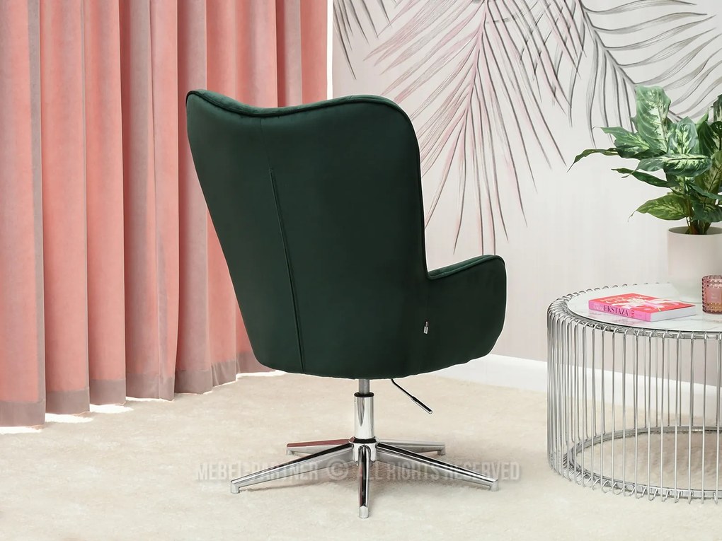 Fotoliu Truni (verde + crom). Promo -8%. 1110428