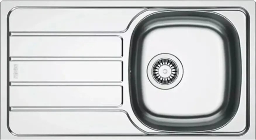 Chiuveta bucatarie inox Franke Spark 78x43.5 cm cu 1 cuva cu picurator stanga finisaj lucios