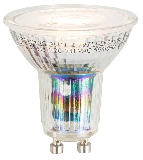 Sistem de șine inteligent negru cu auriu monofazat 5 lumini inclusiv Wifi GU10 - Jeana