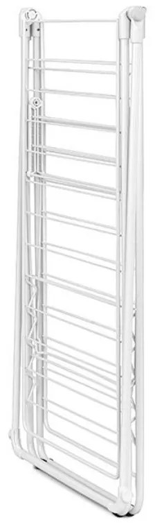 Uscator de rufe Brabantia Hangon 1004170, 25 m, 8 umerase, Blocare pentru copii, Tija suplimentara, Alb