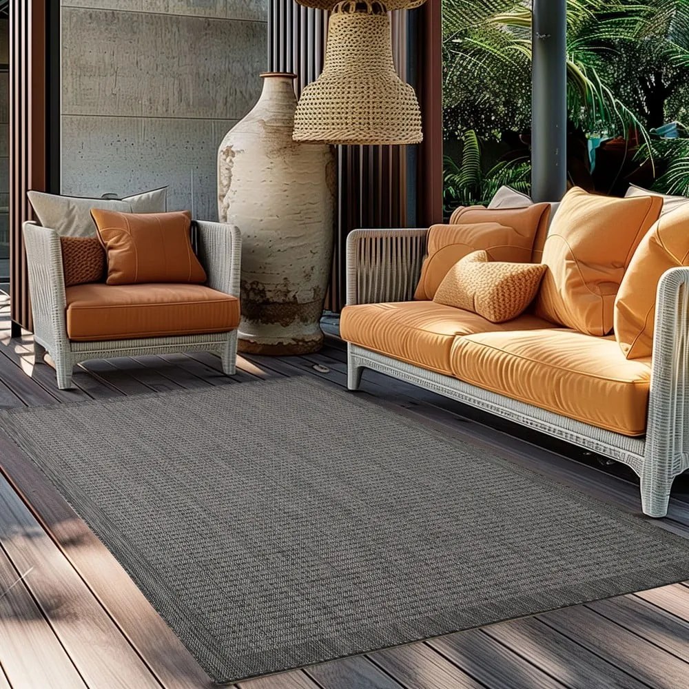 Covor pentru exterior și interior gri închis 200x290 cm Giza 1410 – Ayyildiz Carpets