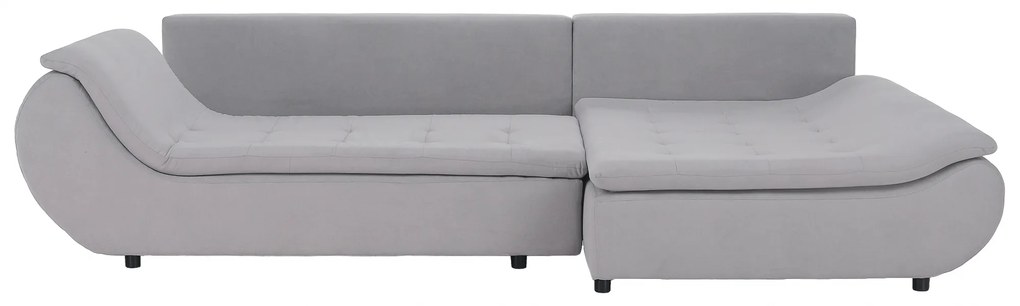 Set canapea, gri deschis / roz pudră, material textil, dreapta, BRATO