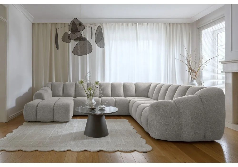 Colțar gri deschis (cu colț pe partea dreaptă/în formă de "U") Shell – Miuform