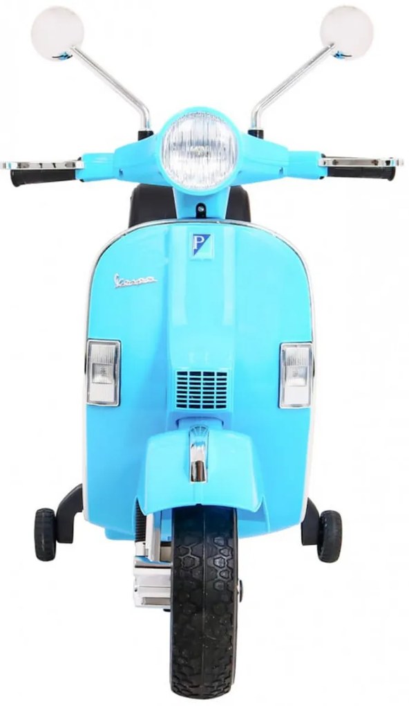 Motocicleta Electrica cu Acumulator Pentru Copii NOVOKIDS™ Vespa Premium Retro Scooter, Pornire la cheie, 3-8 ani, Max 30 kg, Cu Melodii si Lumini