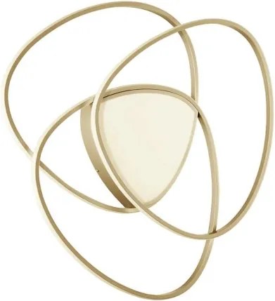 Ondaluce - Plafonieră LED dimmabilă ROSE, 70W/230V, 63x67 cm, aurie