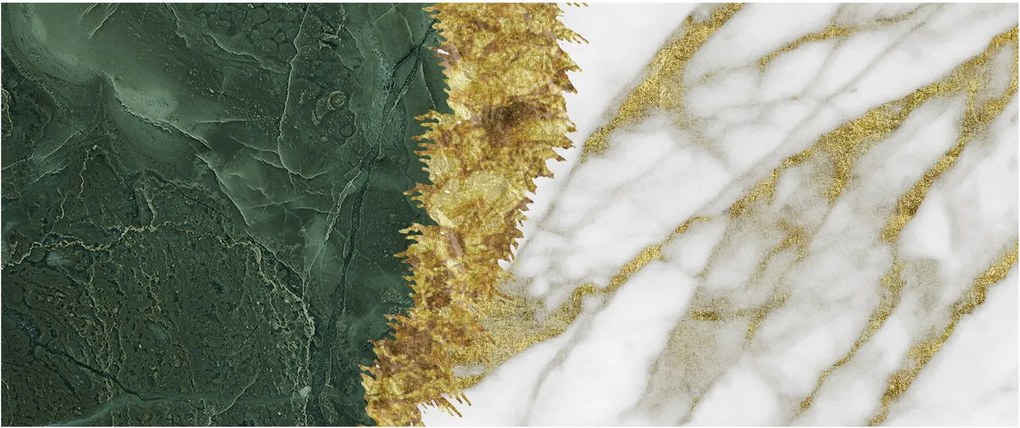 Tablou - Marmură verde N⁰1 (120x50 cm)