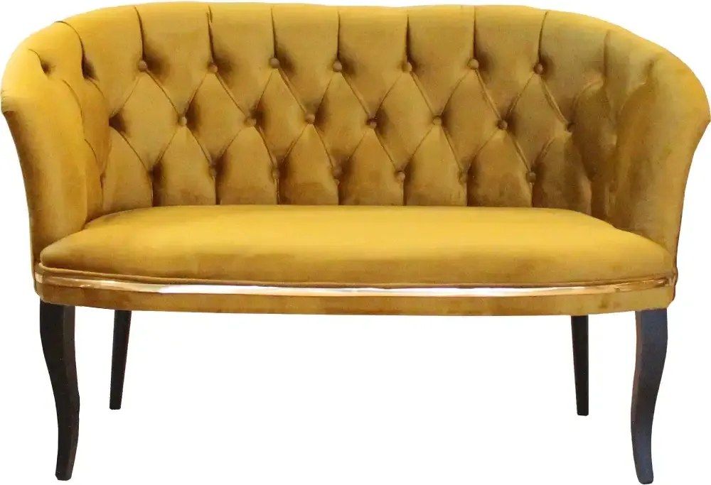 Canapea Milano culoare mustar2 locuri