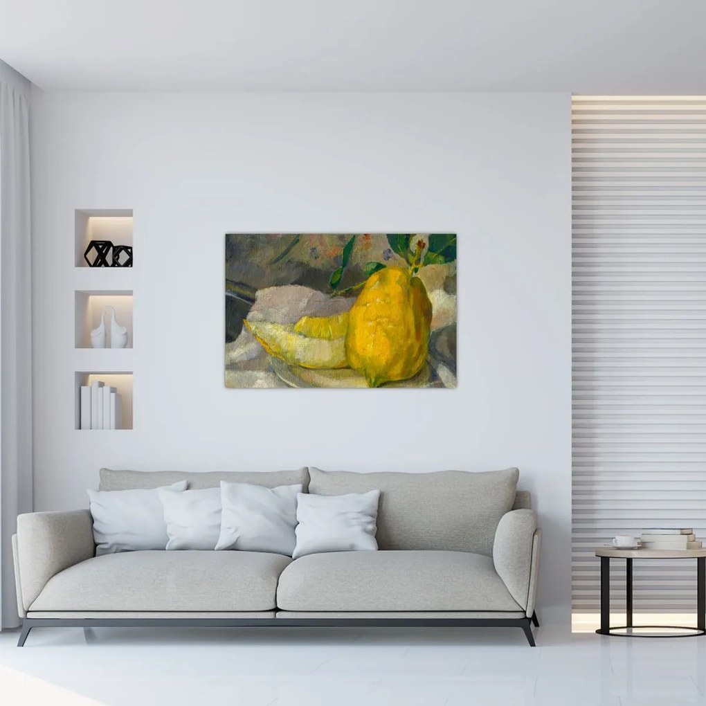 Tablou - French 19th Century, Melon and Lemon, reproducere (90x60 cm)