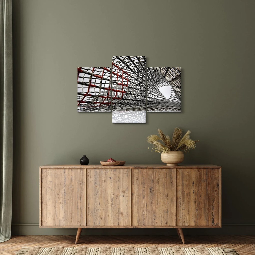 Tablou cu construcție din fier (90x60 cm)