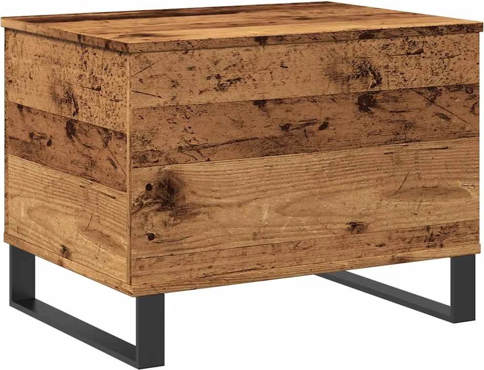 vidaXL Măsuță de cafea, lemn vechi, 60x44,5x45 cm, lemn prelucrat