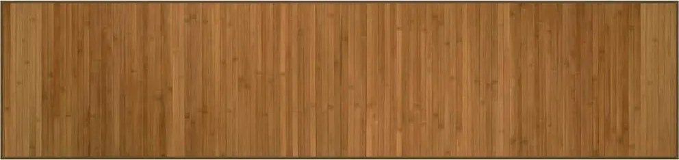 vidaXL Covor dreptunghiular, maro, 70x300 cm, bambus