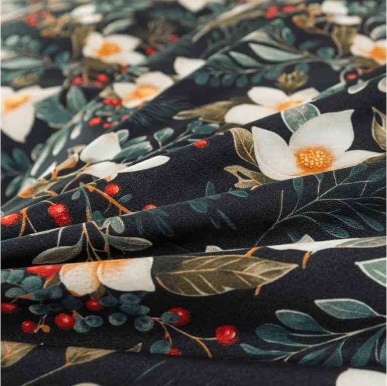 Lenjerie de pat din microfibra WINTER MAGNOLIA colorata Dimensiune lenjerie de pat: 70 x 90 cm | 140 x 220 cm