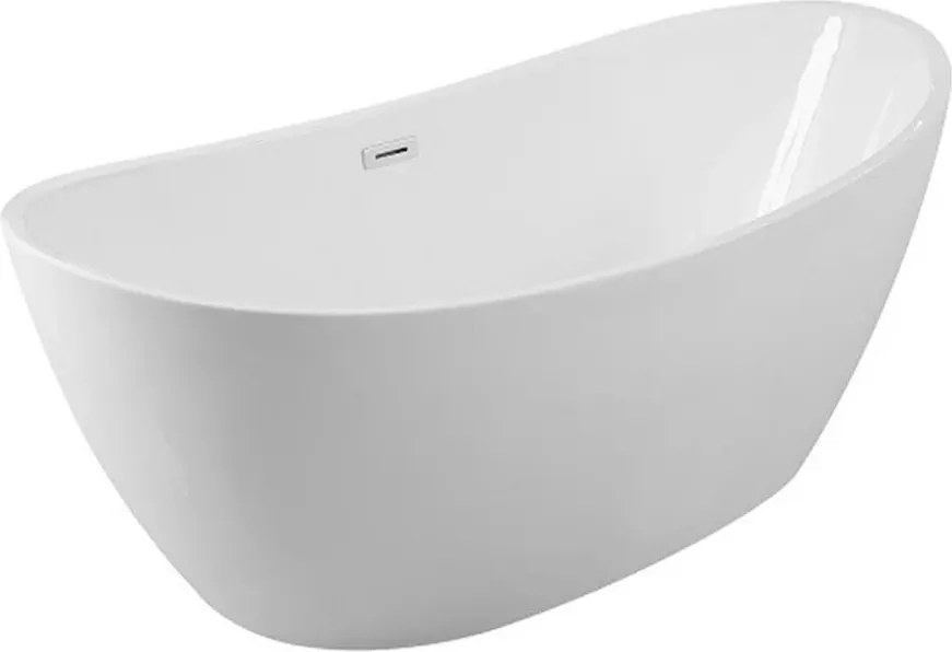 Cada freestanding Besco Ayla 170x80 cm alb lucios